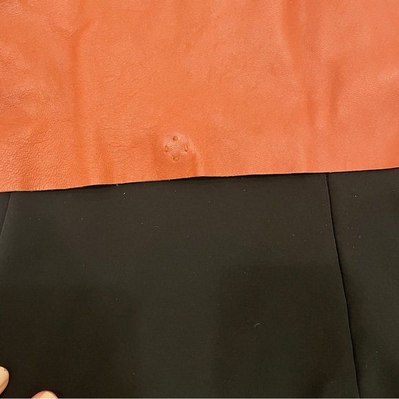 Vegan Leather Vest Dress, Midi Length with Pockets - Picture 9 of 11